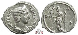 Ancient Coins - Julia Mamaea Denarius - VESTA - RIC 360