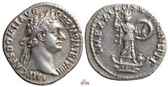 Ancient Coins - Domitian Denarius - Minerva on prow - RIC 686