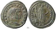 Ancient Coins - Galerius Caesar Follis - FELIX ADVENT AVGG NN - Africa - RIC 24 b