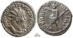 Ancient Coins - Postumus Antoninianus - SERAPI COMITI AVG - Elmer 383 - great portrait
