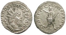 Ancient Coins - Postumus Antoninianus - Serapis standing left - Elmer 383