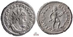 Ancient Coins - Postumus Antoninianus - DIANAE LVCIFERE with small stag - very rare - Elmer 397