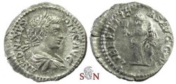 Ancient Coins - Caracalla Denarius - LIBERALITAS AVGG V - RIC 136 b