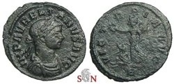 Ancient Coins - Aurelianus Denarius - VICTORIA AVG - rare bust - RIC 73