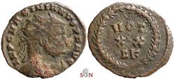 Ancient Coins - Maximianus I. AE radiate Fraction - VOT XX P - ex Grohs-Fligely collection 1875-1962