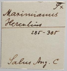 Ancient Coins - Maximianus Herculius Antoninianus - SALVS AVGG - Lyon - ex Grohs-Fligely collection 1875-1962