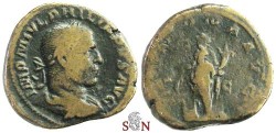 Ancient Coins - Philippus I Sestertius - ANNONA AVG - RIC 168a