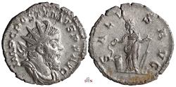 Ancient Coins - Postumus Antoninianus - SALVS AVG - Elmer 301 - Ex Zschucke Collection