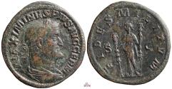 Ancient Coins - Maximinus I. Thrax Sestertius - FIDES MILITVM - RIC 78