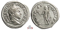 Ancient Coins - Caracalla Denarius - Hercules holding club and branch - RIC 206a
