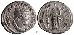 Ancient Coins - Postumus Antoninianus - FIDES MILITVM - Elmer 133 - Ex Zschucke collection