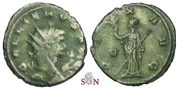 Ancient Coins - Gallienus Antoninianus - PAX AVG / V - RIC 256