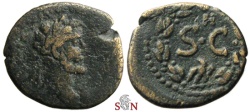 Ancient Coins - Antoninus Pius AE 19 mm - SC in laurel wreath - Antioch mint
