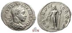 Ancient Coins - Severus Alexander Denarius - Jupiter standing left - RIC 72