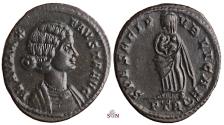 Ancient Coins - Fausta AE 18 mm - SPES REIPVBLICAE - RIC 483
