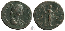 Ancient Coins - Faustina II Sestertius - FECVNDITAS - RIC 1638