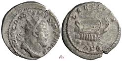Ancient Coins - Postumus Antoninianus - LAETITIA AVG - Elmer 130 - Ex Zschucke Collection