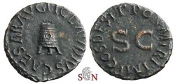 Ancient Coins - Claudius Quadrans - Modius - RIC 84