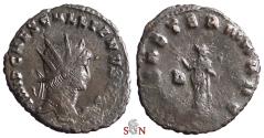 Ancient Coins - Gallienus Antoninianus - IMP CAES GALLIENVS AVG - Pax stg. left - Goebl 678 w2