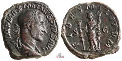 Ancient Coins - Maximinus I. Thrax Sestertius - FIDES MILITVM - RIC 43