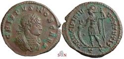 Ancient Coins - Crispus Caesar Follis - PRINCIPIA IVVENTVTIS - RIC 371