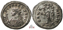 Ancient Coins - Probus Antoninianus - CONCORD MILIT - RIC 69