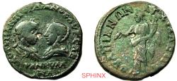 Ancient Coins - 181ER22P) THRACE, Anchialus. Gordian III, with Tranquillina. AD 238-244. AE Tetrassarion (25.5 mm, 11.66 g). Laureate, draped, and cuirassed bust of Gordian and draped bust of Tran