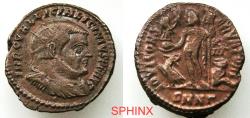 Ancient Coins - 915CH2Z) Licinius I, (AD 308-324) AE Follis, (3.98 gr, 19.5 mm), Nicomedia mint, Obverse: IMP C VAL LICIN LICINIVS P F AVG, Radiate, draped and cuirassed bust to right. VF