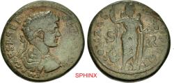 Ancient Coins - 468KR6X) PISIDIA, Antiochia. Geta. As Caesar, AD 198-209. Æ (32mm, 24.78 g, 5h). Struck under Septimius Severus, AD 209-210. Laureate, draped and cuirassed bust right, seen from be