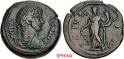 Ancient Coins - 449RFB5X) (R5) EGYPT, Alexandria. Hadrian. AD 117–138. AE Hemidrachm (28 mm, 14.98 g, 12h). Dated RY 11 (AD 126/7). Laureate, draped, and cuirassed bust right, seen from behind /