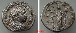 Ancient Coins - 131FF22P) Severus Alexander. AD 222-235. AR Denarius (19 mm, 3.14 g). Rome mint. 6th emission, AD 226. IMP C M AVR SEV ALEXAND AVG, laureate and draped bust right / A EQVI TAS AVG,
