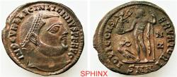 Ancient Coins - 913CH2Z) Licinius I (313-317 AD), AE follis, (21 mm, 1.91 grm) Nicomedia mint, Obverse: IMP C VAL LICIN LICINIVS PF AVG, Laureate head right. Reverse: IOVI CONS-ERVATORI, Jupiter s