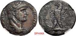Ancient Coins - 312EBB5X) SELEUCIS and PIERIA, Antioch. Nero. AD 54–68.AR Tetradrachm (25 mm, 12.41 g, 12h). Dated RY 6 and year 108 of the Caesarean Era (AD 59/60). Obverse: Laureate bust of Nero