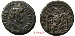 Ancient Coins - 906CRC4W) Egypt, Alexandria. Antoninus Pius. A.D. 138-161. BI tetradrachm, 13.11 Grms, 23.5  mm, RY 9 (A.D. 145/6). Obverse: ANTΩNEINOC CEB EYE CEB, Laureate head of Antoninus VF