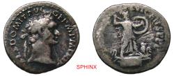 Ancient Coins - 902CKC6Z) Roman Imperial, Domitian, AR Denarius, 3.17 grms, 19.5 mm, struck 91 AD, Rome mint; Obverse: IMP CAES DOMIT AVG GERM P M TR P III, Laureate head to right. Reverse: IMP XX