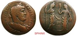 Ancient Coins - 290GL5W) EGYPT, Alexandria. Hadrian. AD 117–138. AE Drachm (32 mm, 25.04 g, 12h). Dated RY 18 (AD 133/4). Obverse: Laureate, draped, and cuirassed bust right. Reverse: Demeter, VF