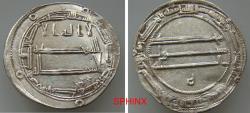 World Coins - 28RL6Z) SCARCE ABBASID CALIPHATE, FIRST PERIOD : AL-MA'MUN, 194-218 AH / 810-833 AD, AR DIRHAM, 2.99 GRMS, 23.5 MM, STRUCK AT THE MINT OF AL-MUHAMADEYA IN THE YEAR 204 AH