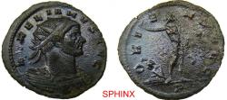 Ancient Coins - 648FL2Z) Roman Imperial, Aurelian, AE Antoninianus, (3.27 grms, 21.5 mm) Siscia mint, Obverse: AVRELIANVS AVG, Radiate and cuirassed bust right. Reverse: ORIENS AVG, Sol, radiate,