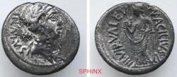 Ancient Coins - 583HL3Z) Roman Republic, Mn. Acilius Glabrio. Denarius, 3.02 grms, 18.5 mm. Rome (49 B.C.). Obverse: Laureate head of Salus right, SALVTIS behind. Reverse: Valetudo standing left,