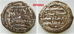 World Coins - 716FE5) Umayyad of Spain, ‘Abd al-Rahman II (206-238 AH/ 822-852 AD), AR Dirham (26 mm, 2.59 grms), struck at Al-Andalus in 224 AH, A 342; VF cond..Nicely toned.