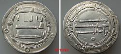 Ancient Coins - 365RR6Z) ABBASID CALIPHATE, FIRST PERIOD : AL-MANSOUR, 136-158 AH / 754-775 AD, AR DIRHAM 3.05 GRMS, 27 MM, STRUCK AT THE MINT OF AL-MUHAMADEYYA  IN THE YEAR 155 AH,  XF