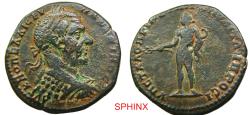Ancient Coins - 444RL5Z) Moesia Inferior, Nicopolis ad Istrum, Macrinus 217-218 AD. AE (11.65 grms, 26.5 mm) Magistrate: Statius Longinus, consular legate. VF