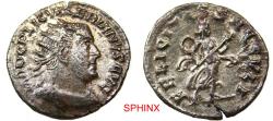 Ancient Coins - 160GH22P) Roman Imperial, Valerian I, Antioch. 254-255 AD, Antoninianus. (3.01 Grms, 21.5 mm), Obverse: IMP C P LIC VALERIANVS AVG, Radiate, draped bust right. Reverse: FELICITAS