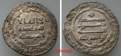 Ancient Coins - 582RL6Z) ABBASSID, AL-RADI BELLAH, 322-329 AH/934-940 AD, AR Dirhem, 23 mm, 2.86 grms, struck at Madinat Al Salam in 326 AH . This is Album subtype A-255.1 (S) RATED SCARCE, VF