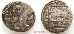World Coins - 21RC5) SELJUQ OF RUM, KAYKHUSRU II, (GIYATH AL DIN) 634-644 AH / 1236-1245 AD, AR DIRHAM, 2.86 GRMS, 22.5 MM, STRUCK AT SIVAS, IN 642 AH, SUN AND LION MOTIF, ALBUM TYPE 1218, FINE