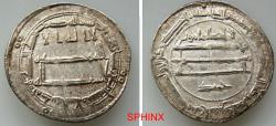 World Coins - 18RL6Z) SCARCE ABBASID CALIPHATE, FIRST PERIOD : AL-MA'MUN, 194-218 AH / 810-833 AD, AR DIRHAM, 2.96 GRMS, 24.5 MM, STRUCK AT THE MINT OF MADINAT AL-SALAM IN THE YEAR 204 AH  XF