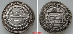 World Coins - 591RL6Z)  ABBASSID, AL-MUKTAFI, 289-295 AH / 902-908 AD, AR DIRHAM, 3.00 GM, 24.5 MM, STRUCK AT MADINAT AL SALAM IN 294 AH, ALBUM TYPE # 244.1 (NO ADDITIONAL NAMES) LAVOIX # UNLIST
