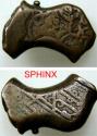 World Coins - 120EG6Z) CHRISTIAN BAGRATIDS OF GEORGIA — GEORGE IV “IBN TAMAR”; most likely struck between 1210–1223; AE fals, 14 × 22 mm, 7.58 g (irregular flan) Ref: Langlois 28 — Fine conditio