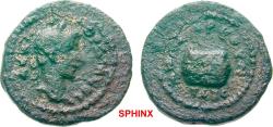 Ancient Coins - 443FFAK19) Very rare.****CILICIA Anazarbos Gordian III AD 238-244. Bronze (AE; 16-17mm; 3.73g; 12h) AD 242/243. AV K M [AN]- Γ]ΟΡΔΙΑΝΟC Laureate bust of Gordian to right. 
