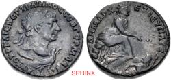 Ancient Coins - 891CER4W) SELEUCIS and PIERIA, Antioch. Trajan. AD 98-117. AR Tetradrachm (24mm, 13.90 g, 6h). Struck AD 110-111. Laureate head right; below, club left and eagle standing right /